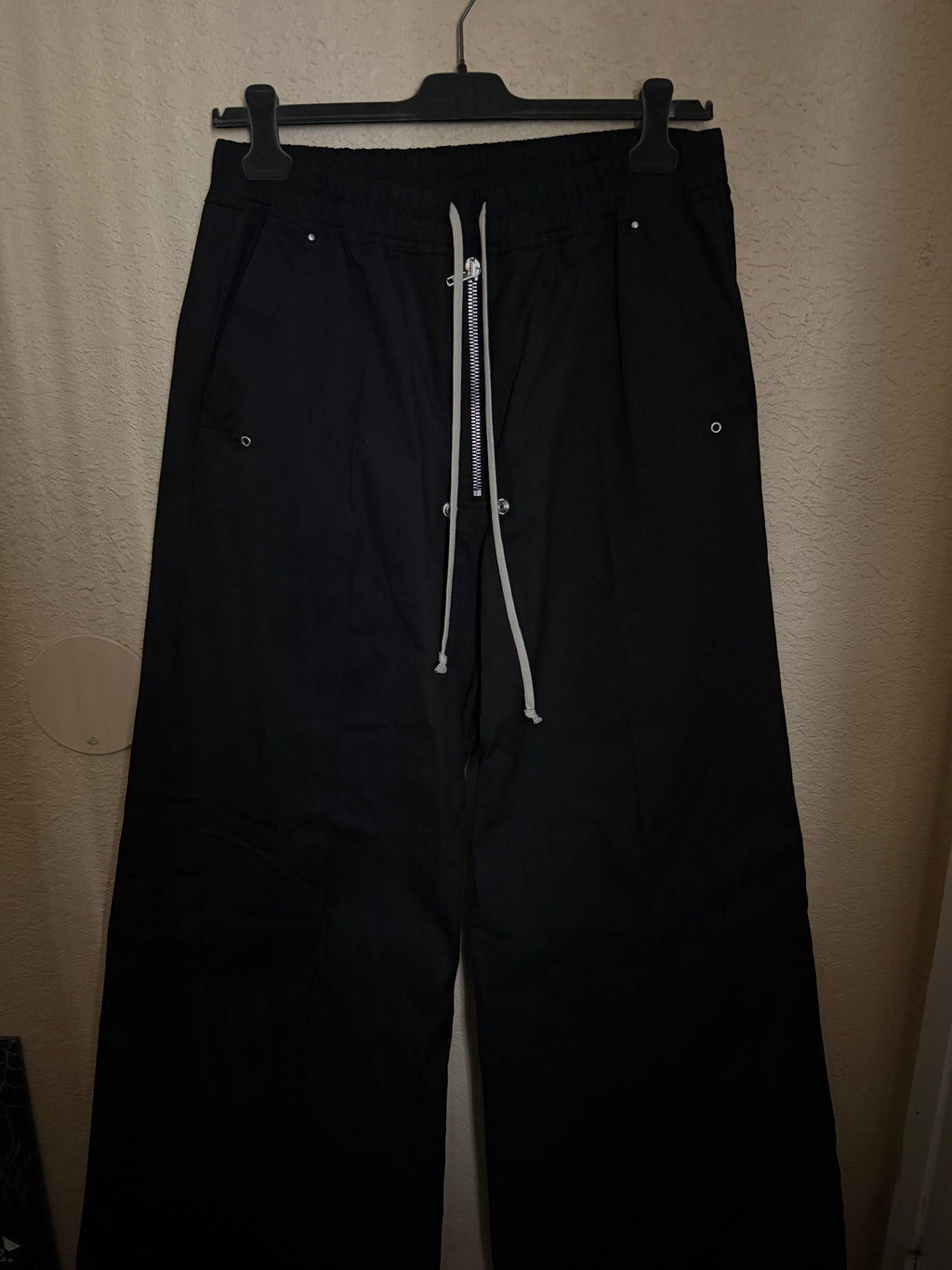 Rick Owen’s Black Temple Wide Bela Trousers