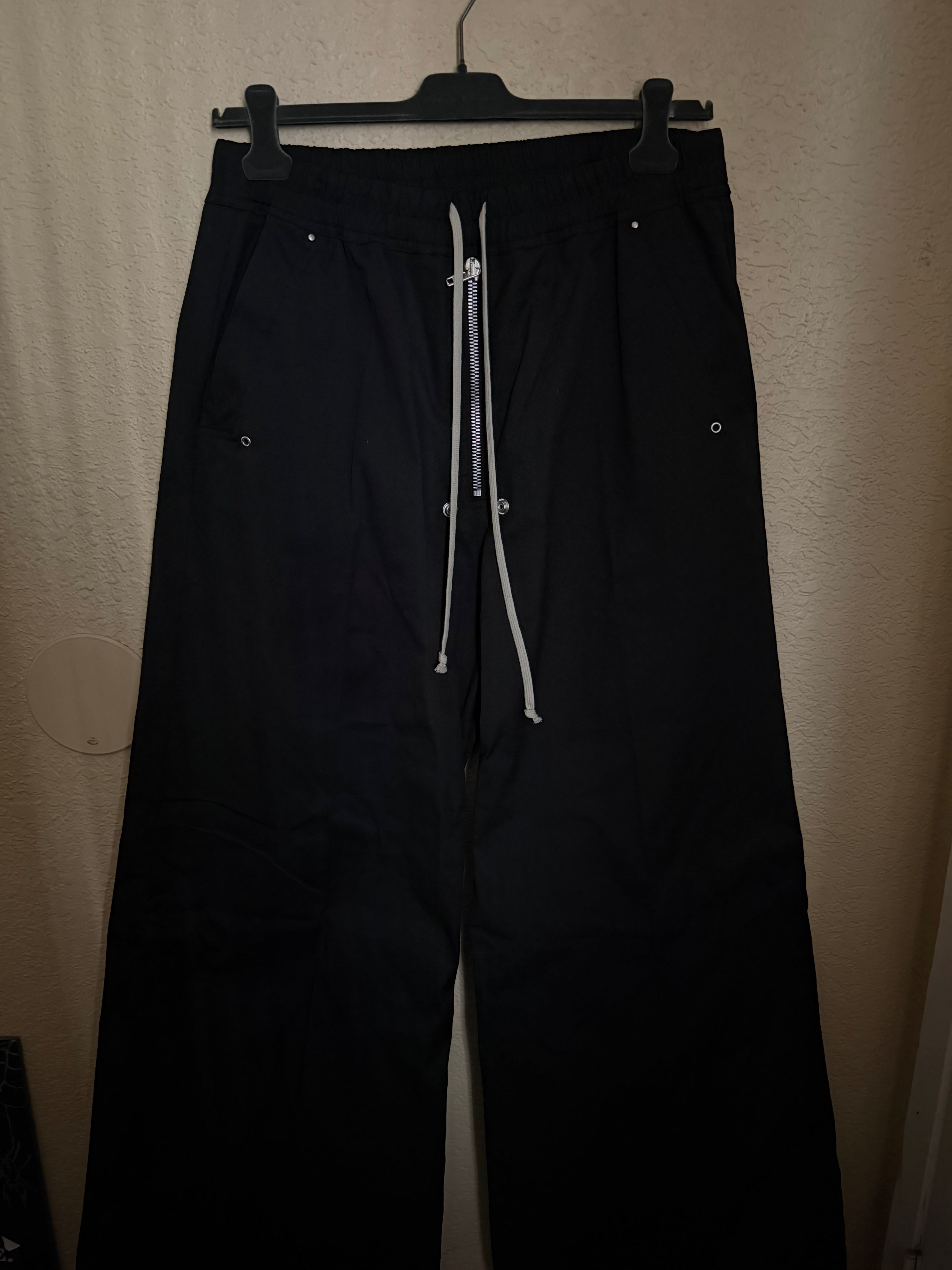 Rick Owen’s Black Temple Wide Bela Trousers