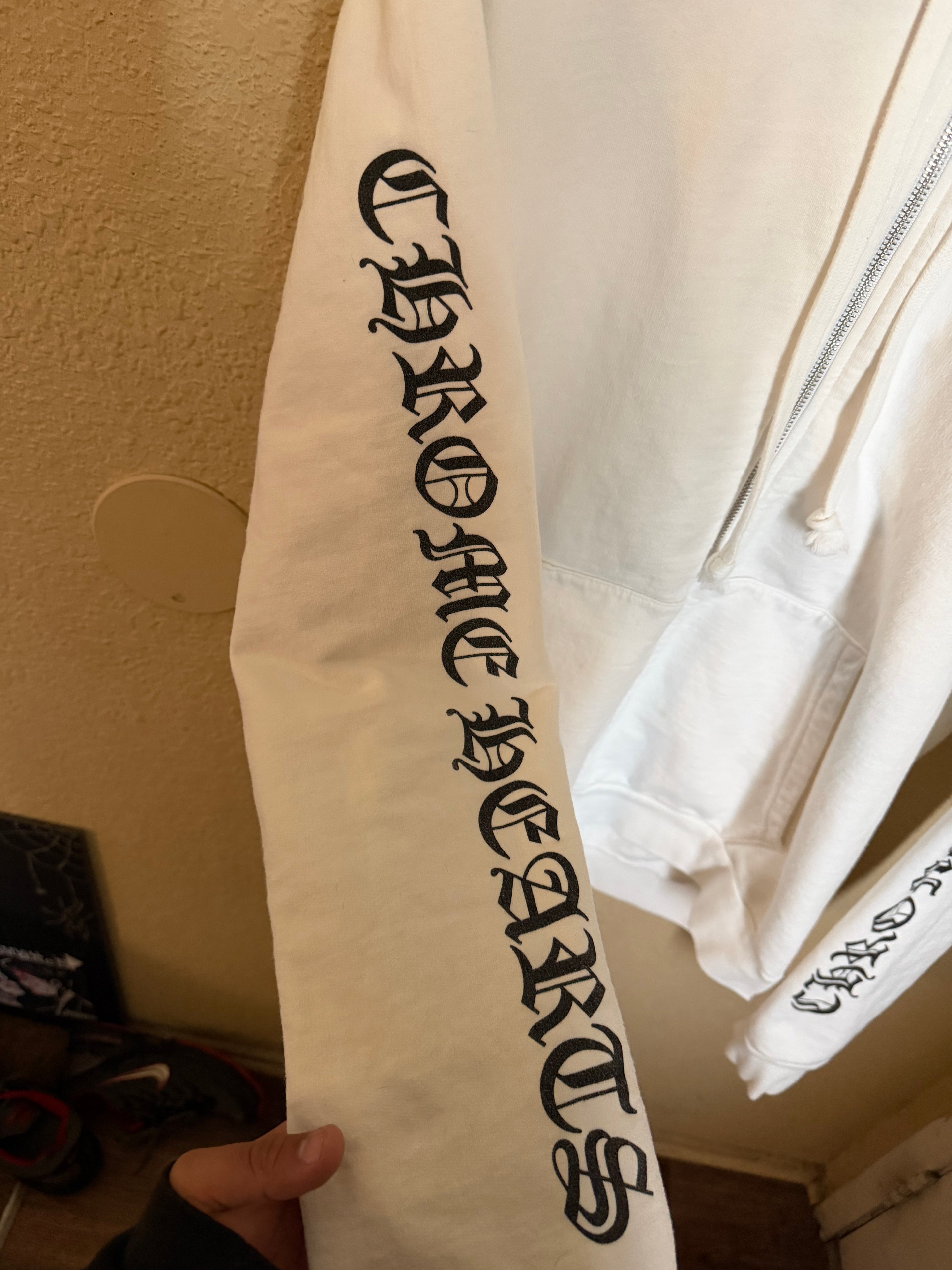 Chrome Hearts Scroll Zip Up Hoodie