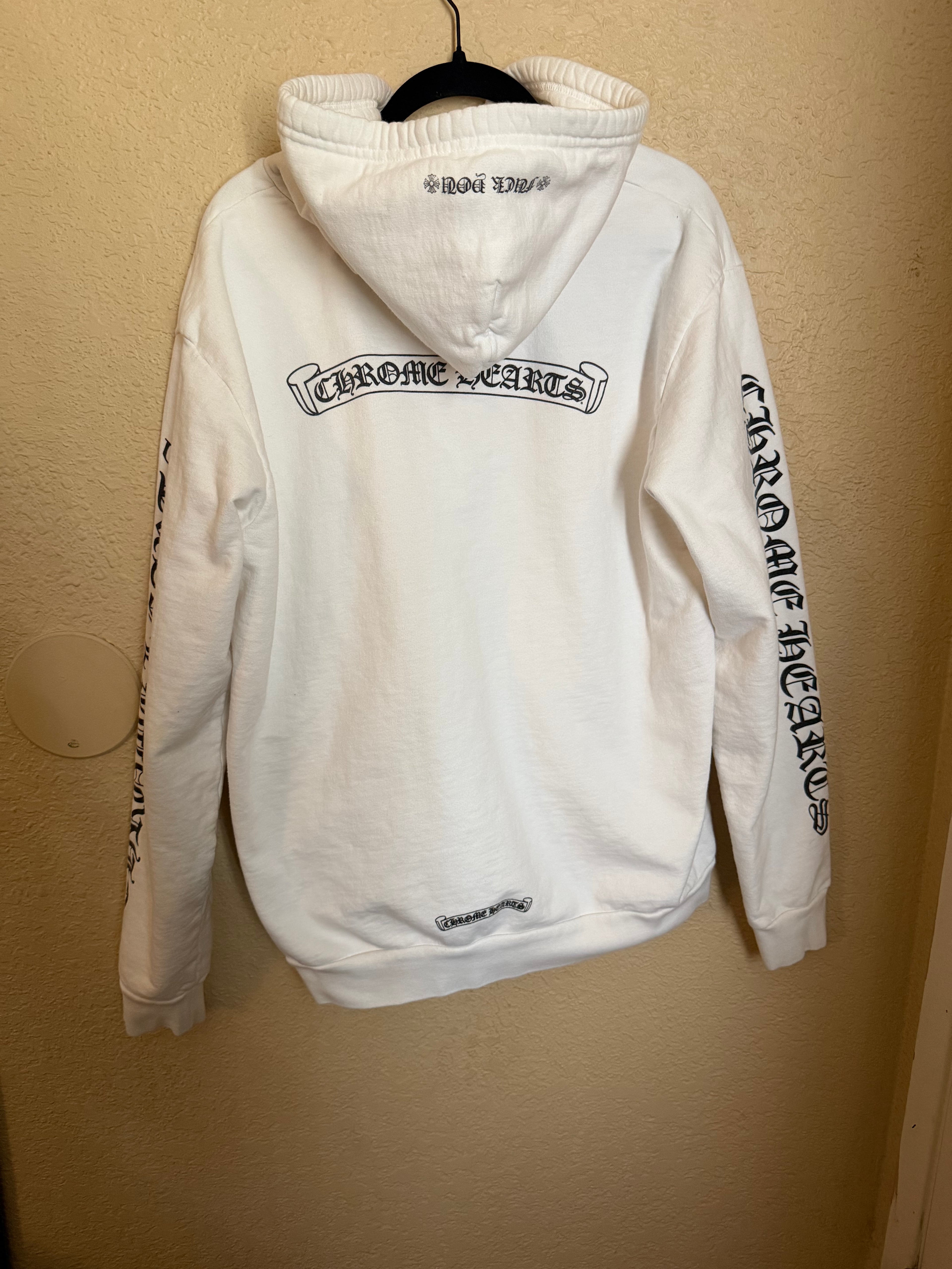 Chrome Hearts Scroll Zip Up Hoodie