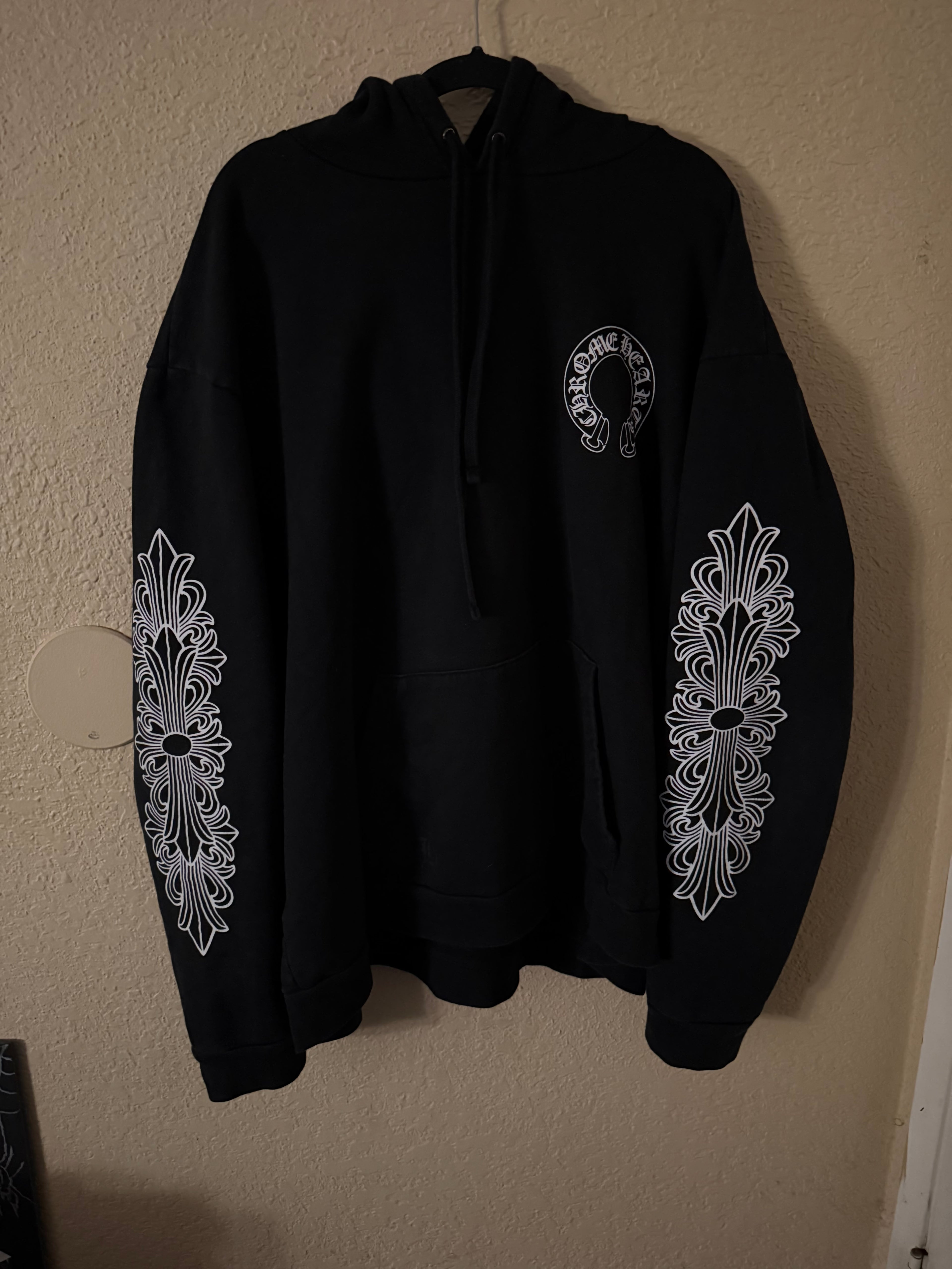 Chrome Hearts Pull Over Floral Hoodie