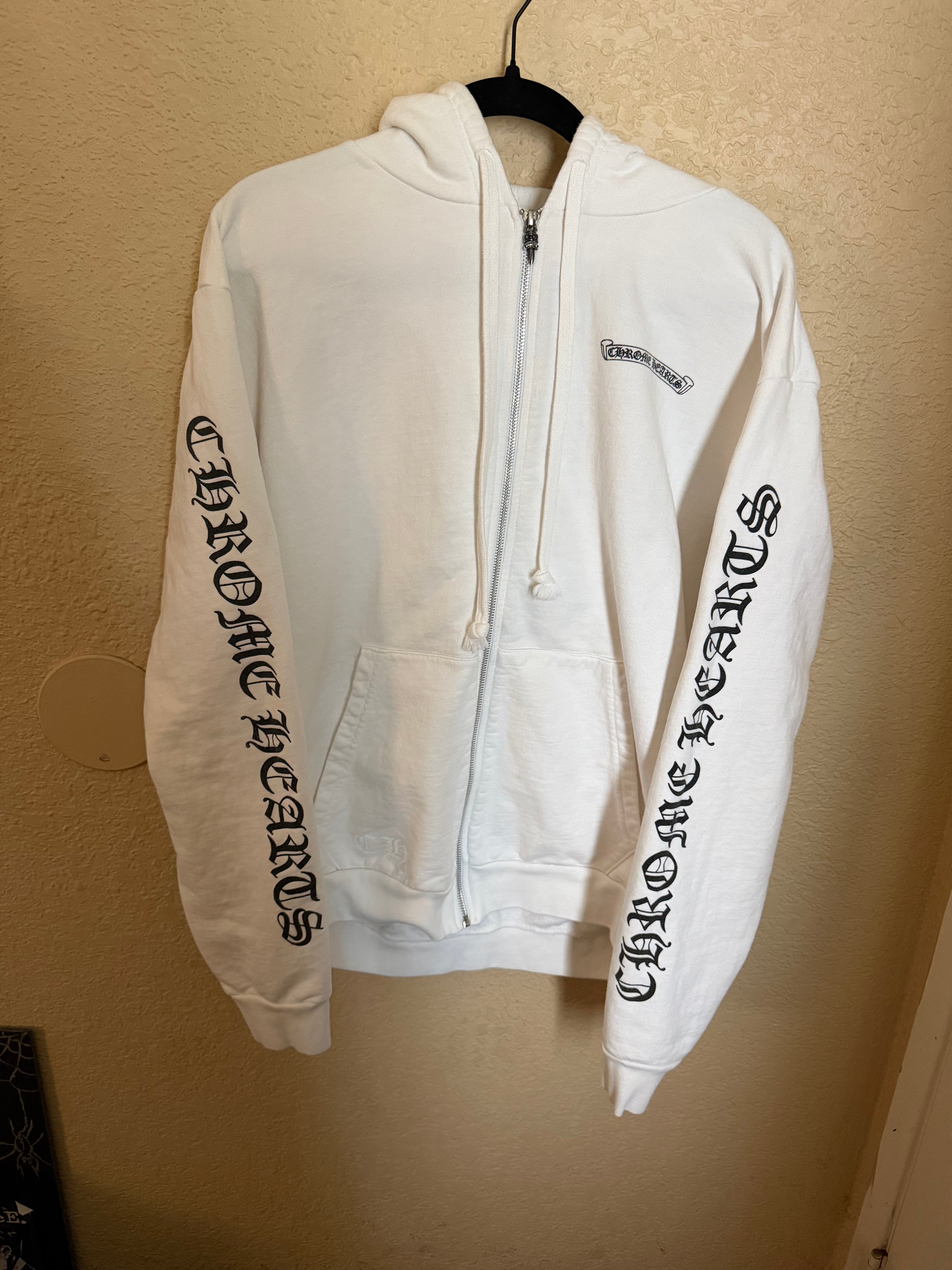 Chrome Hearts Scroll Zip Up Hoodie