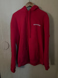 Chrome Hearts Red Scroll Logo Pull Over Hoodie