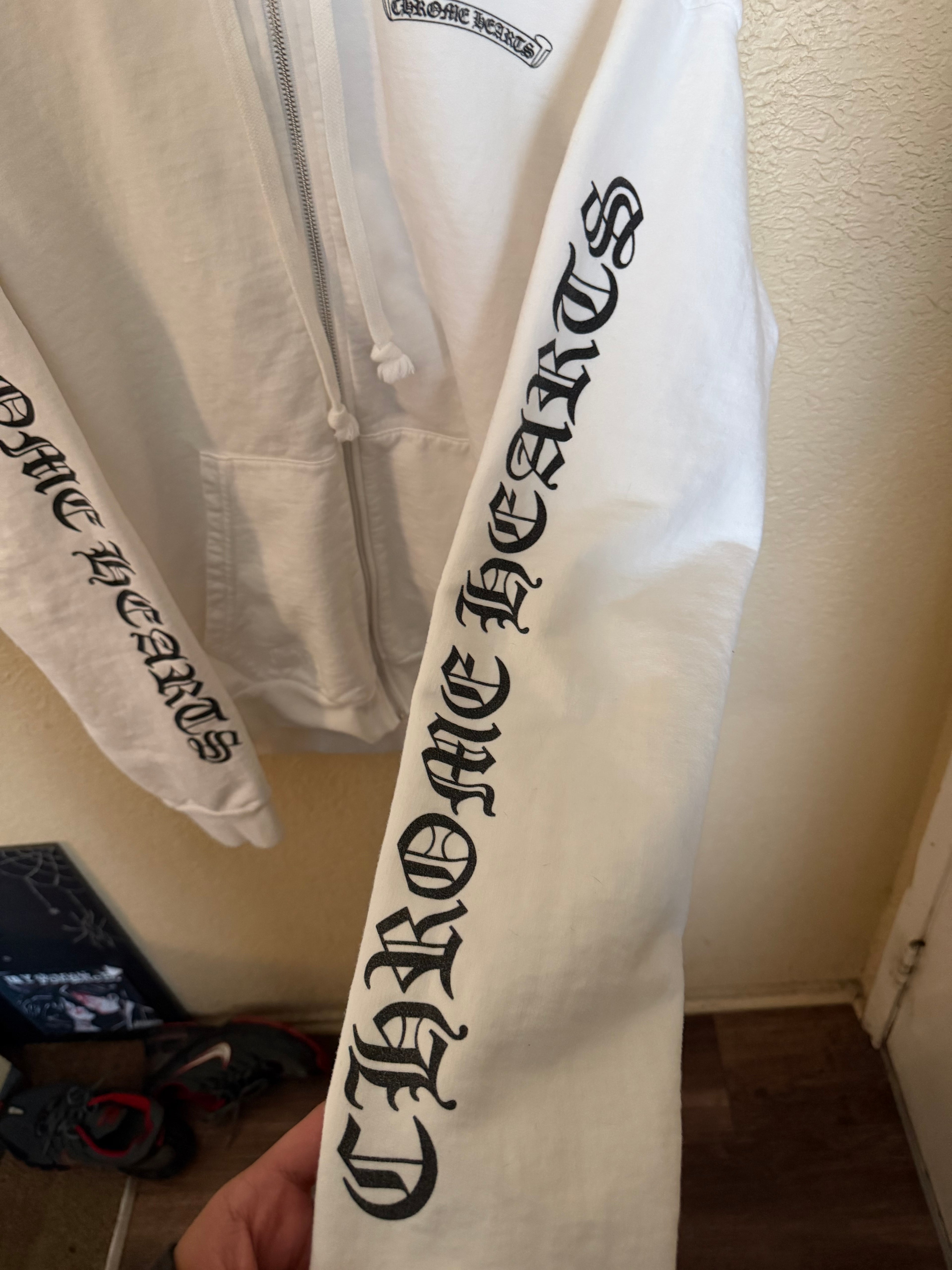 Chrome Hearts Scroll Zip Up Hoodie