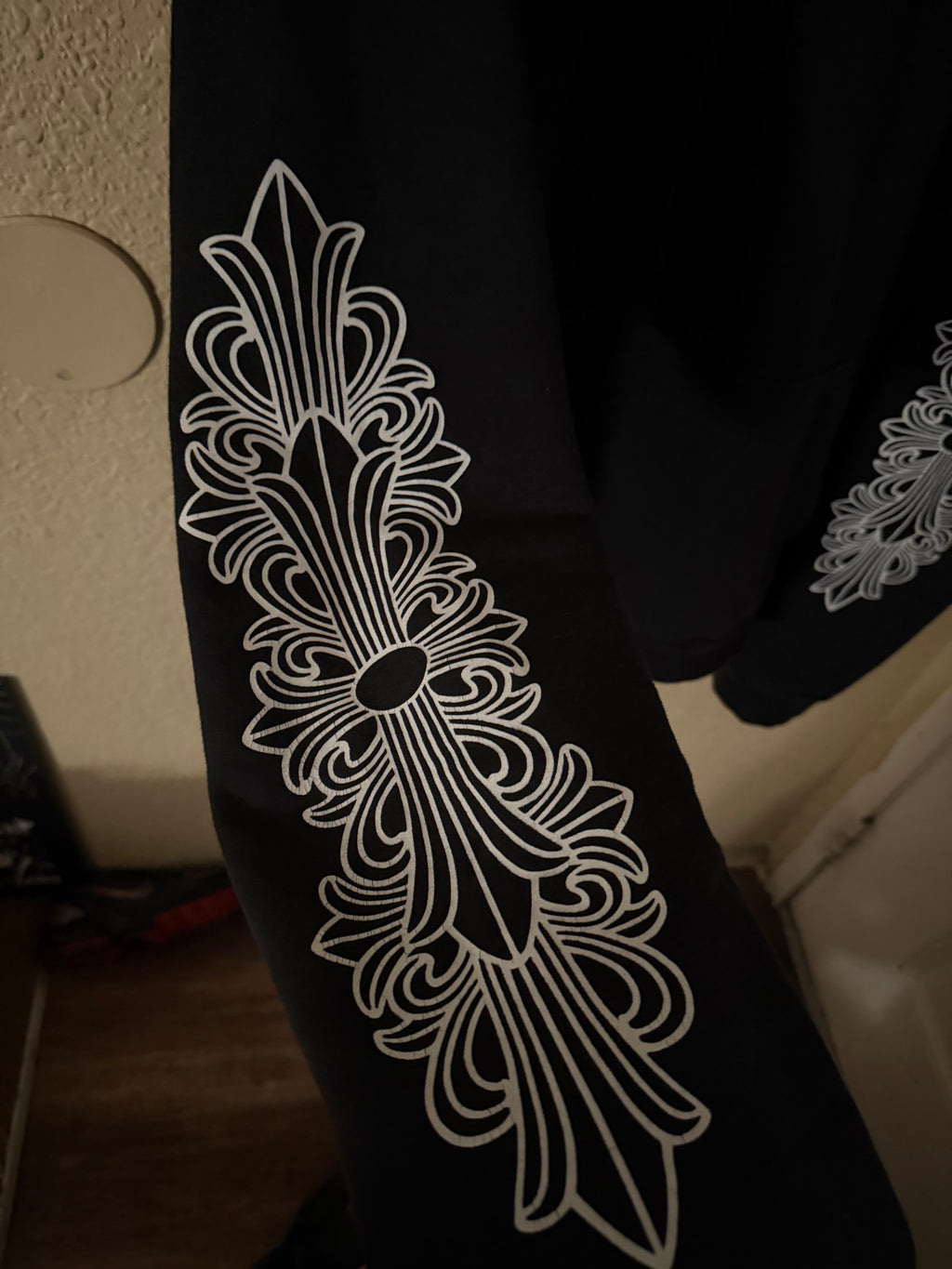 Chrome Hearts Pull Over Floral Hoodie