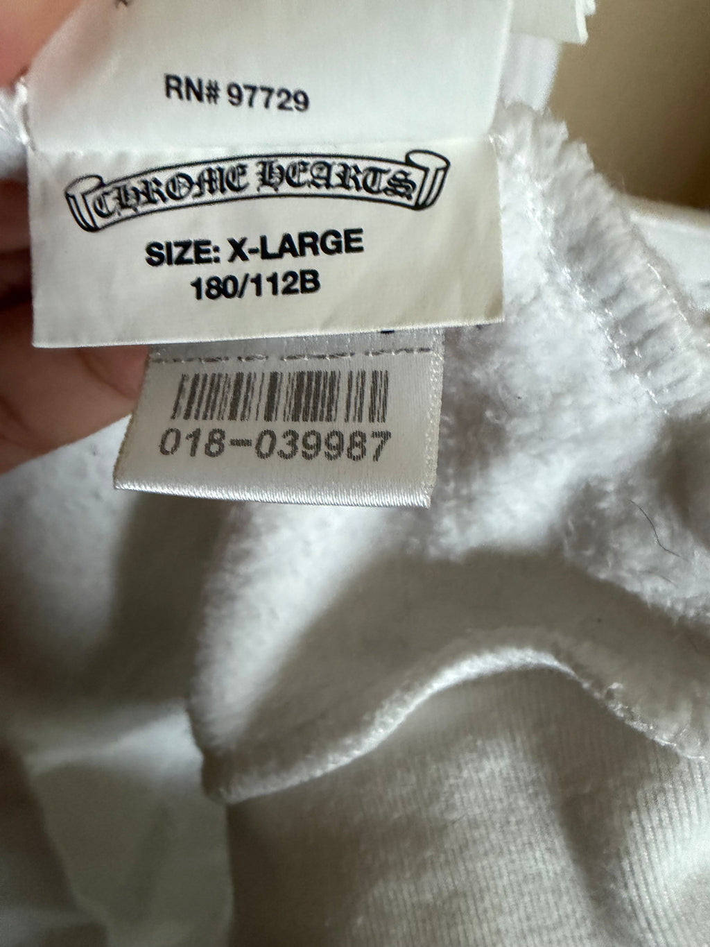 Chrome Hearts Scroll Zip Up Hoodie