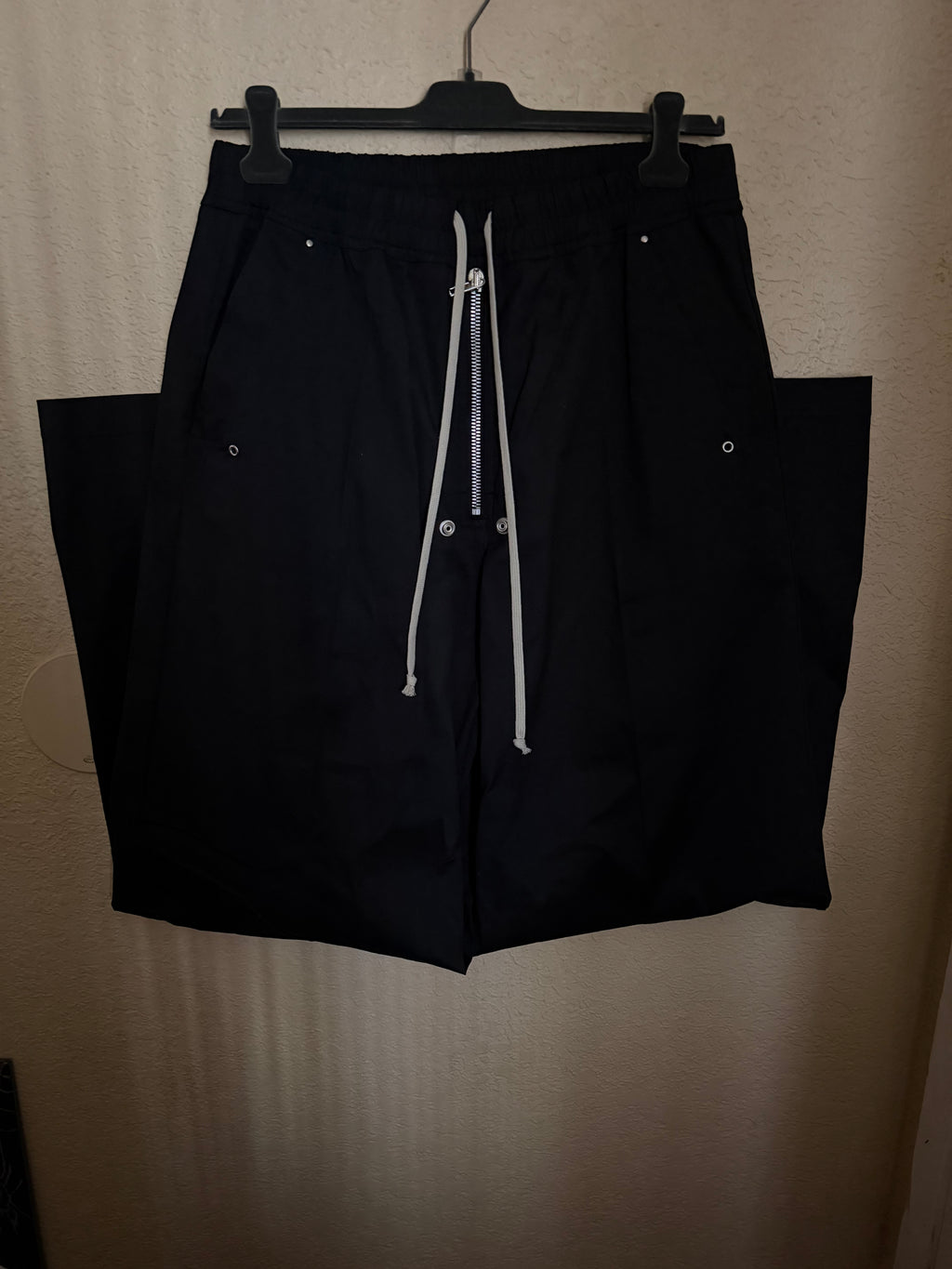 Rick Owen’s Black Temple Wide Bela Trousers
