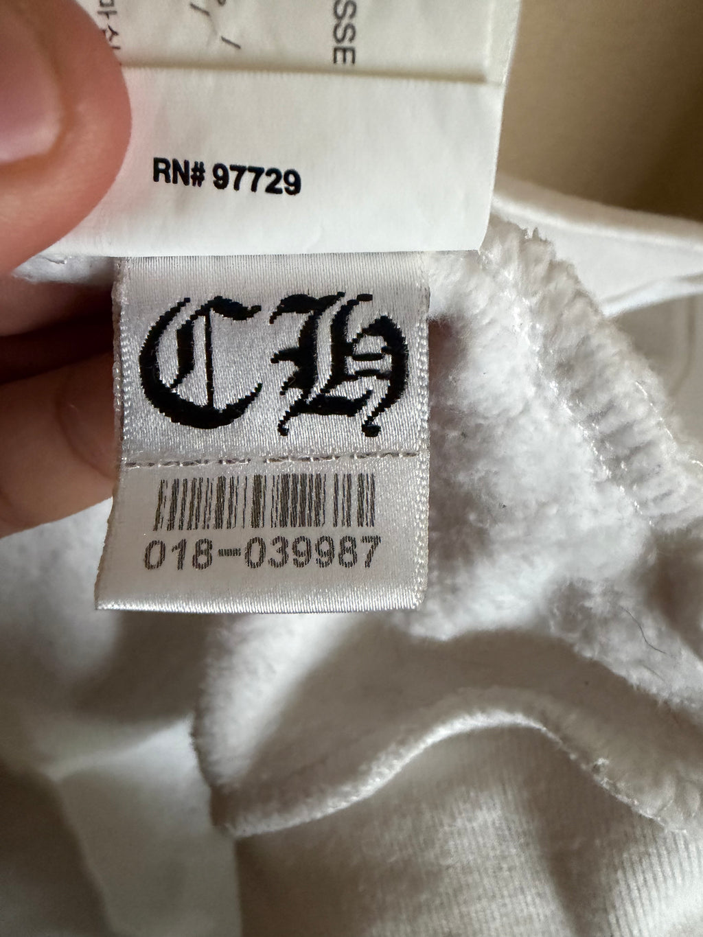 Chrome Hearts Scroll Zip Up Hoodie